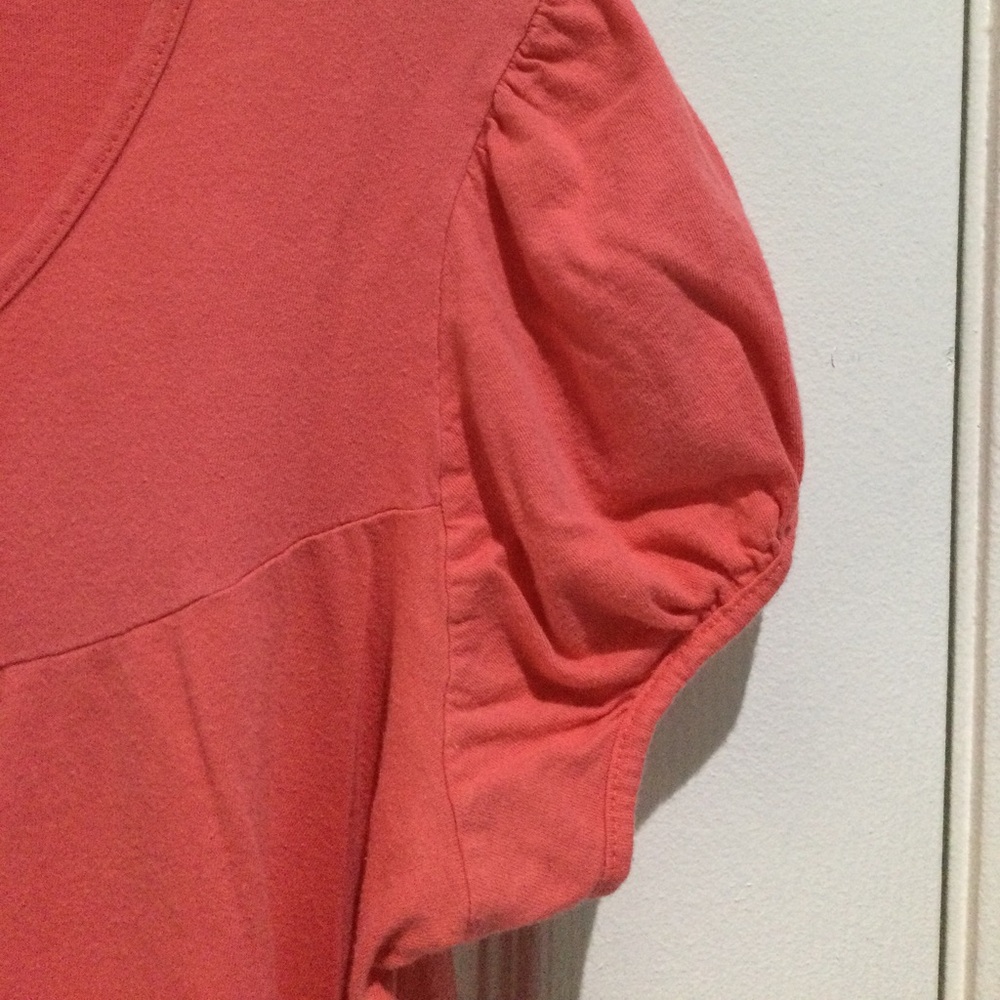 Tomorrow’s Mother Pink Puff Sleeve Cotton Blouse - Picture 3 of 5